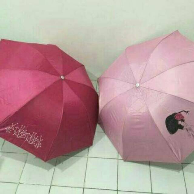 Payung lipat/payung motif bunga