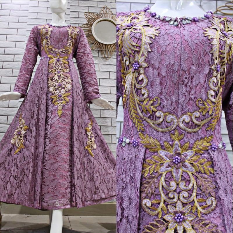 GAMIS BROKAT TEPESONA_ GAMIS BROKAT _ GAMIS PAYET_ GAMIS MEWAH