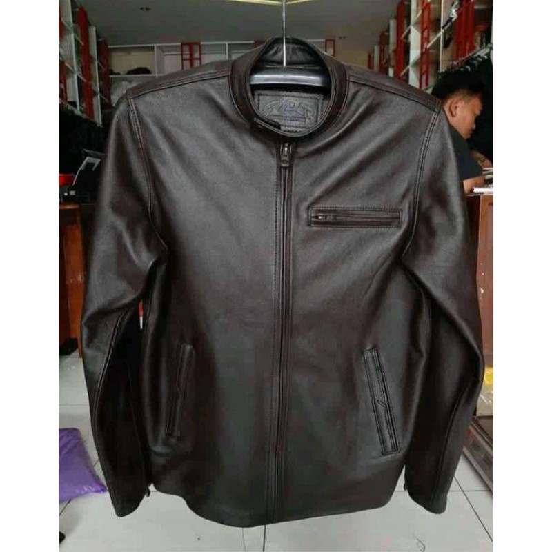 [BISA COD] Jaket Kulit Domba Pria Asli  100% Original #Terjangkau