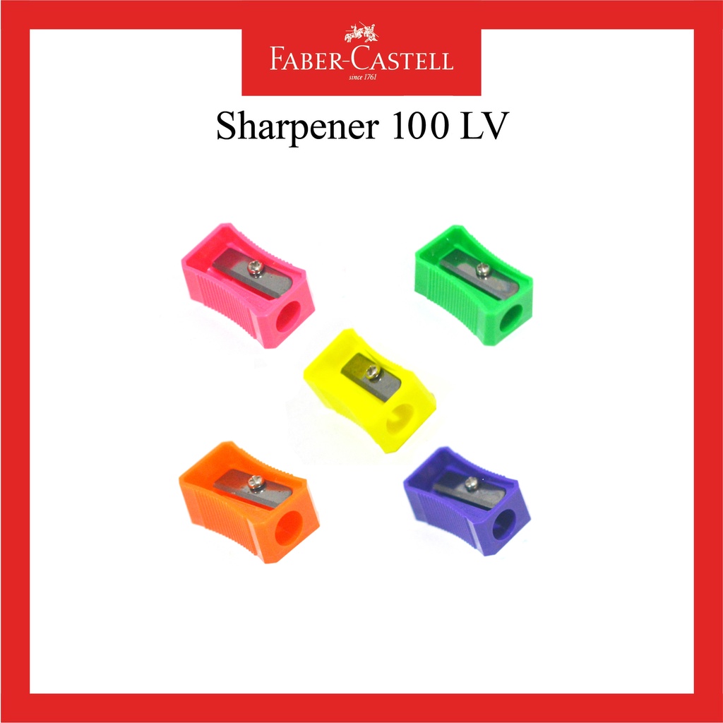 

Rautan Pensil Faber Castell / Sharpener Pencil Faber Castell 100 LV / Serutan 5 Warna