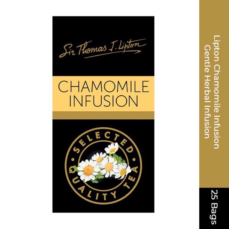 

TEH CELUP PREMIUM SIR THOMAS J. LIPTON CHAMOMILE INFUSION SELECTED QUALITY TEA