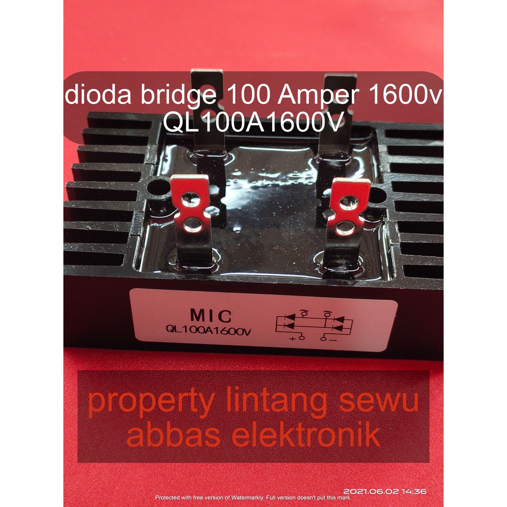 DIODA BRIDGE 100A 100 AMPER 1600V QL100A1600V