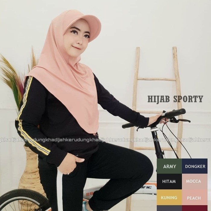 Hijab Jilbab Kerudung Bergo Instan Khimar Sporty Terbaru