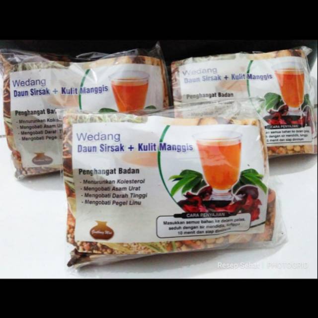 

Daun Sirsak + Kulit Manggis