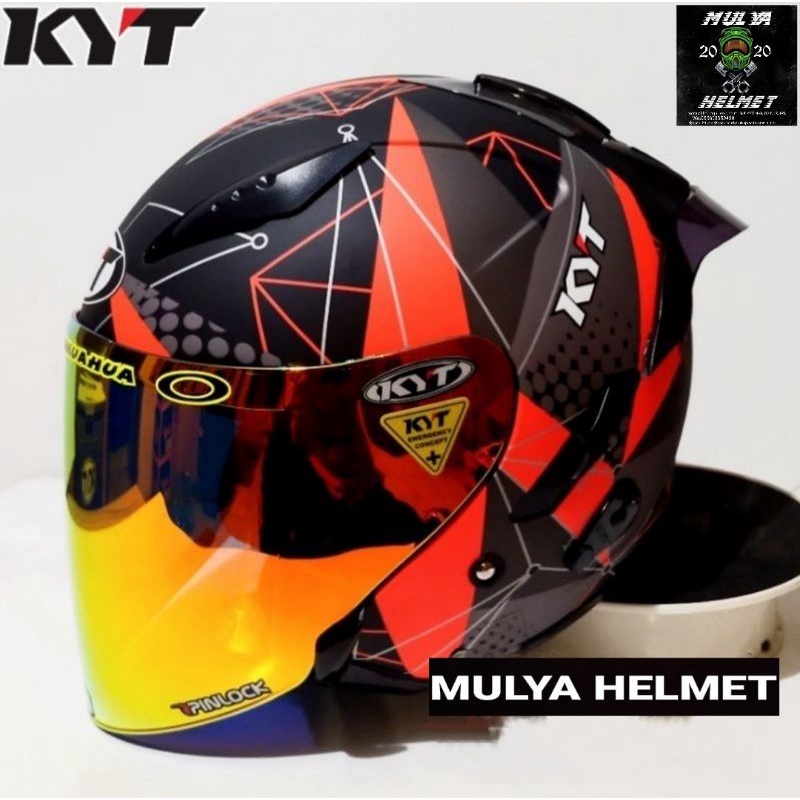 Helm Kyt Galaxy Flat R Seri Terbaru Paket Ganteng