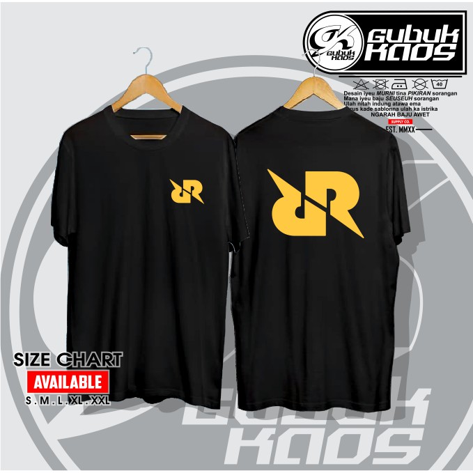 BAJU KAOS LOGO RRQ v2 ESPORT SQUAD GAME MOBILE LEGENDS - GUBUK.KAOS