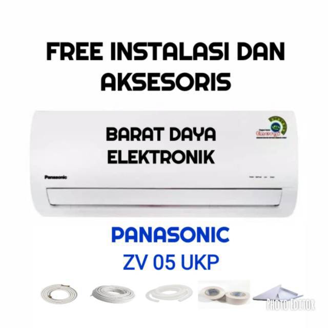 AC PANASONIC  AC SPLITT 1/2 PK (05 WKP) DAN 1PK (09 WKP) STANDARD PUTIH