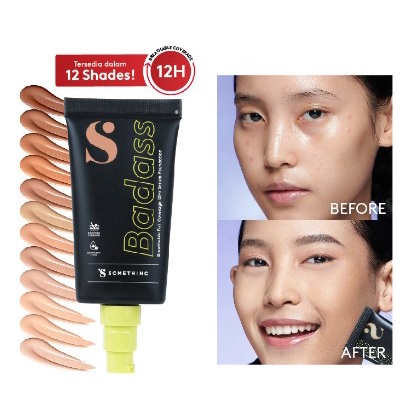 ★ BB ★ SOMETHINC BADASS Breathable Full Coverage 12HR Serum Foundation - Tahan Hingga 12 Jam