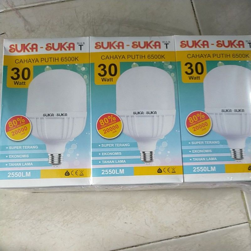 Lampu Led Suka suka 30 watt / Lampu Led murah 30 watt