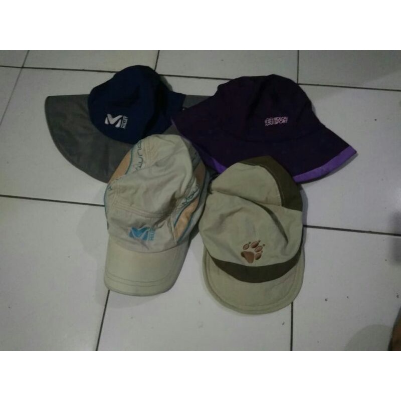 borongan topi second