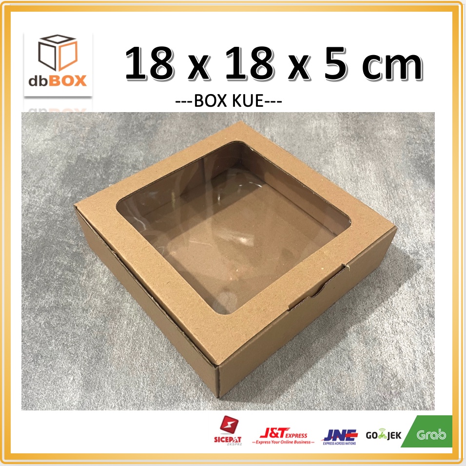 

BOX MIKA 18x18x5 kardus die cut, untuk kue hampers gift box MIKA MIKA