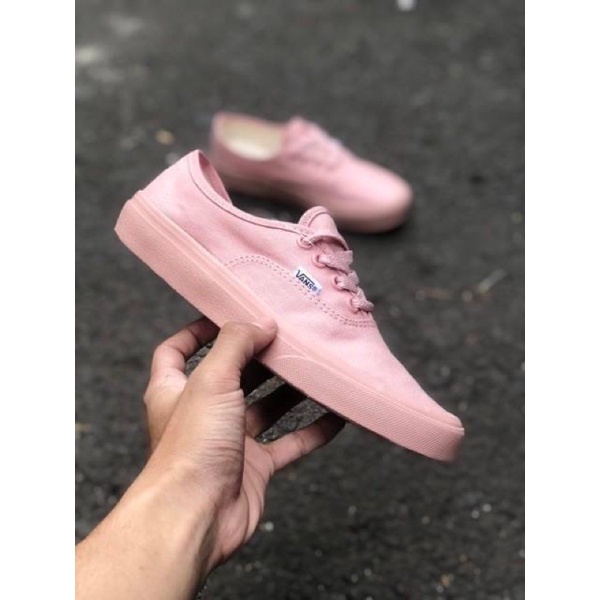 Sepatu Vans authentic all peach salmon pink womens sepatu wanita