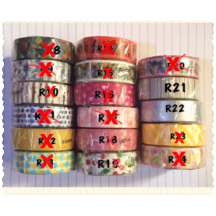 

Cuci Gudang Washi Tape Roll Mt Japan Sale!!!