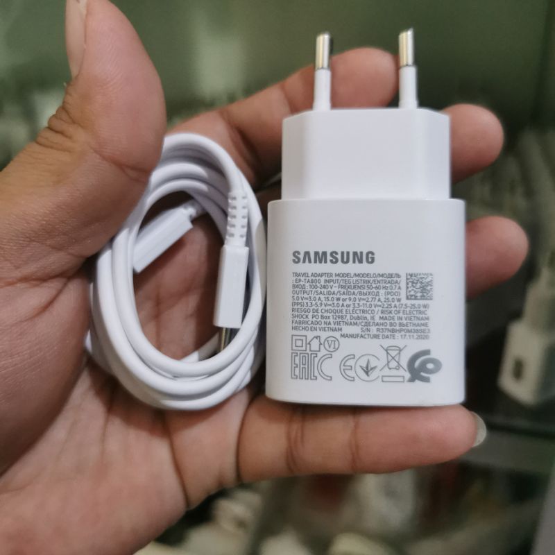 Charger Samsung Copotan A72 Like new ori bawaan 1000%