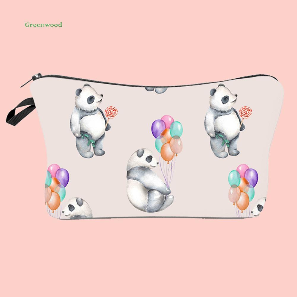 Tas Pouch Dengan Gambar Kartun Panda Dan Resleting Untuk Kosmetik Tas Pouch Dengan Gambar Kartun Panda Dan Resleting Untuk Kosmetik