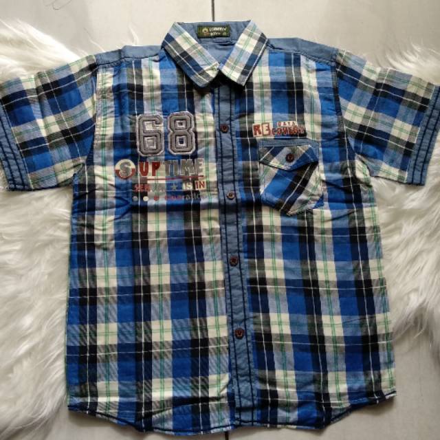 SALE.... Kemeja Anak Laki-laki Country Doy Shirt katun