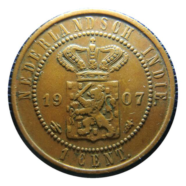Koin 1 cent tahun 1907