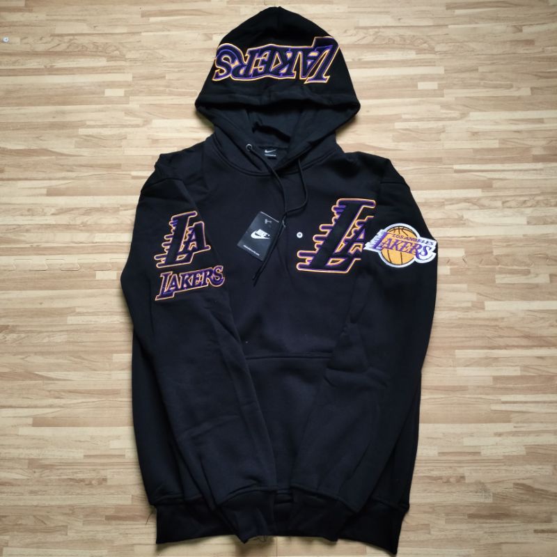 SWEATER HOODIE NIKE LAKERS FULL BORDIR FULLTAG &amp; LEBEL