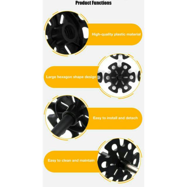 Snow mud care basket rubber end tip cover trekking pole alpenstock penahan salju pasir lumpur