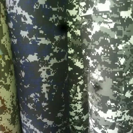 Bahan kain Loreng dessert Gurun navy dan accupat - Navyaeal