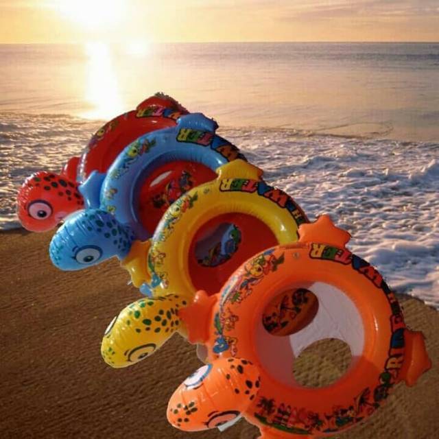 PELAMPUNG RENANG ANAK BAYI BAN KARET MODEL BEBEK DAN KURA KURA