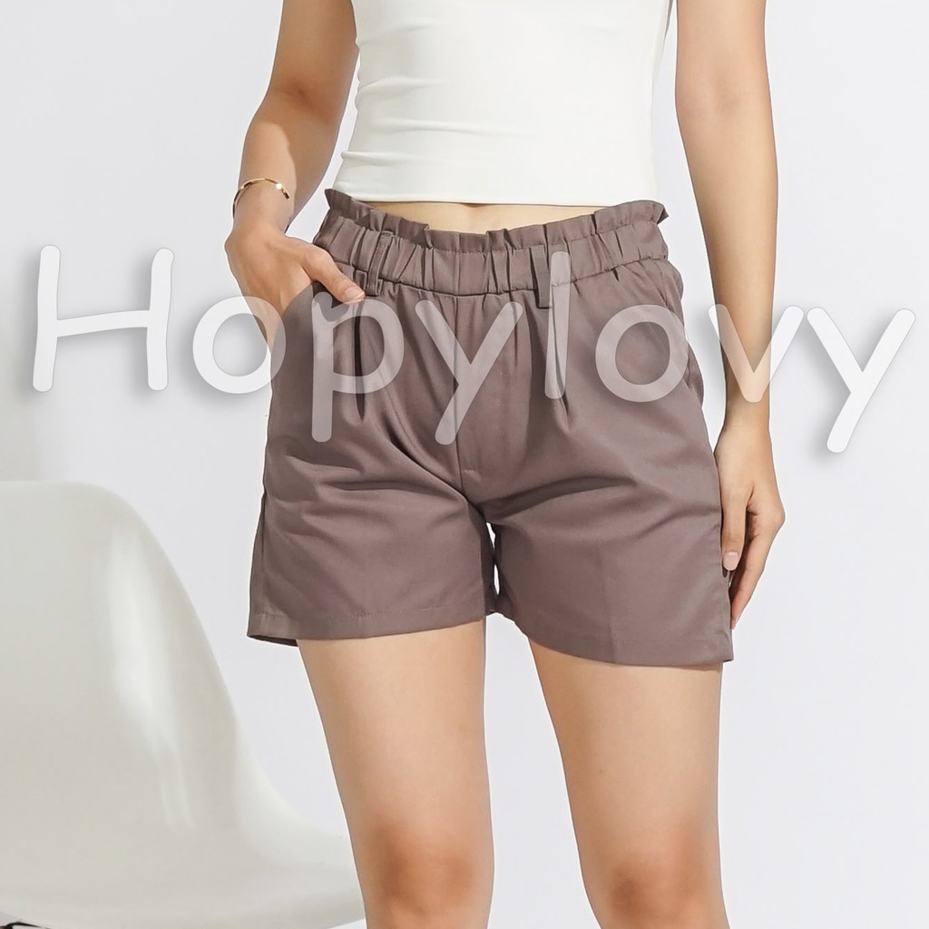 HOPYLOVY - Celana Pendek Wanita Hotpants Bahan Katun Vidya