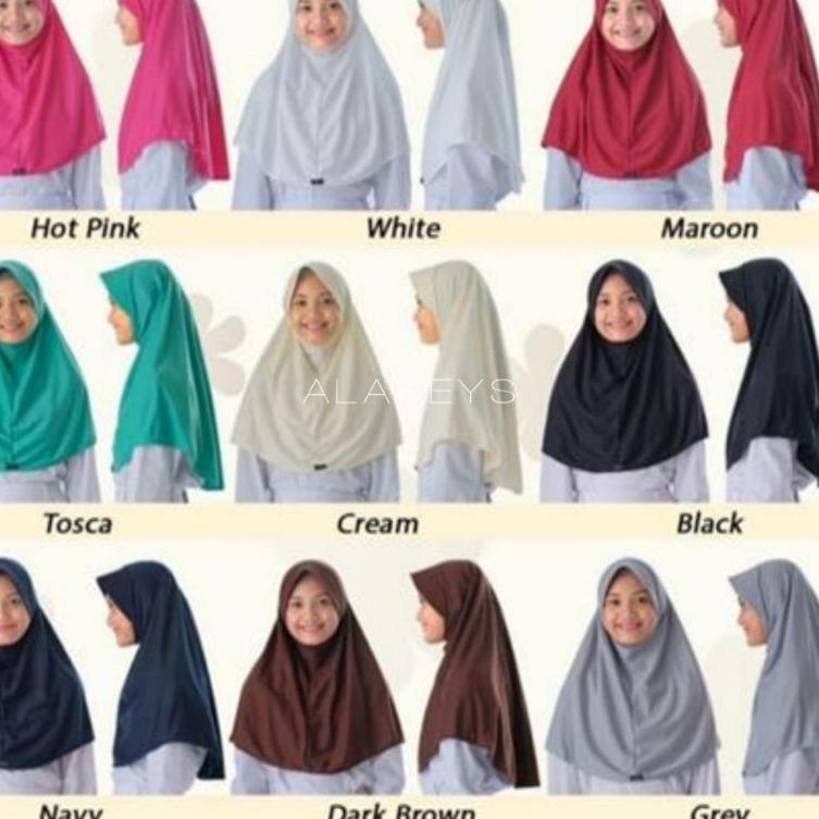 {MJS.26Au22ј} JILBAB SEKOLAH SERUT RABBANI SD SMP SMU SMK WARNA MERAH MARUN COKLAT TUA HITAM PUTIH