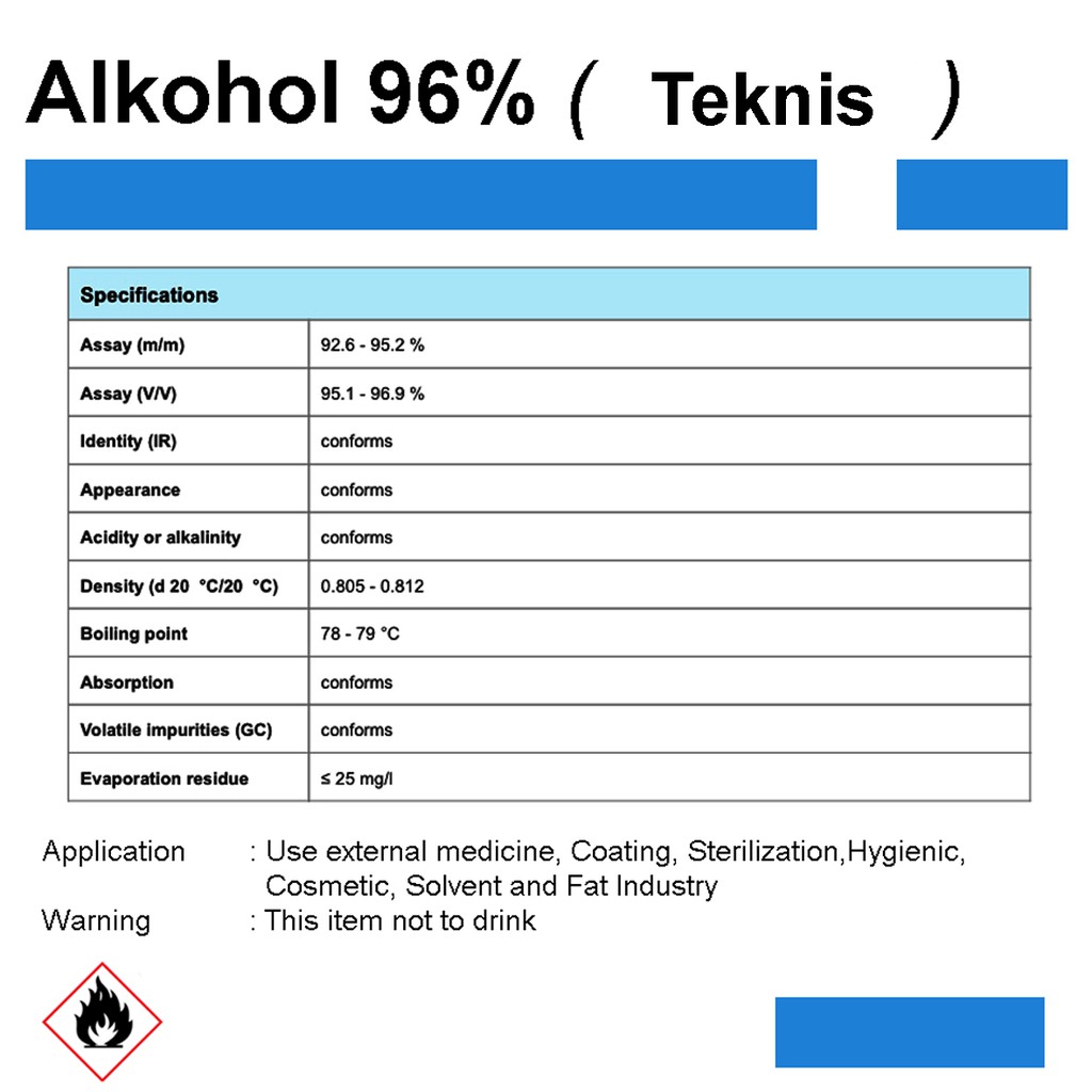 Alkohol 96 prima 1 Drum 200 Liter