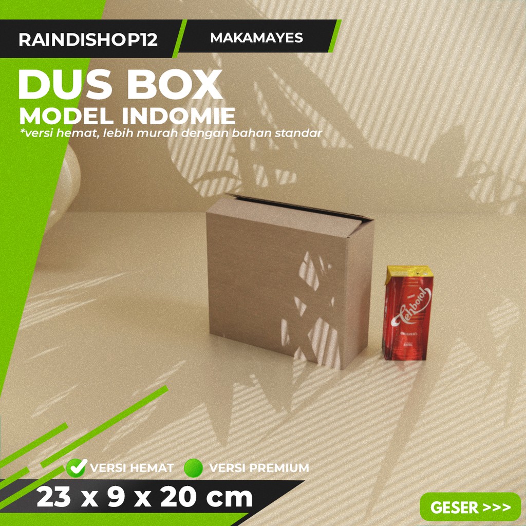 

BOX 23 X 9 X 20 CM KARDUS KOTAK KEMASAN PACKAGING KADO POLOS