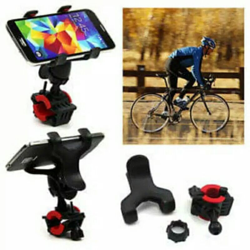 holder sepeda stang bicycle buat handphone model catok untuk sepeda dan motor