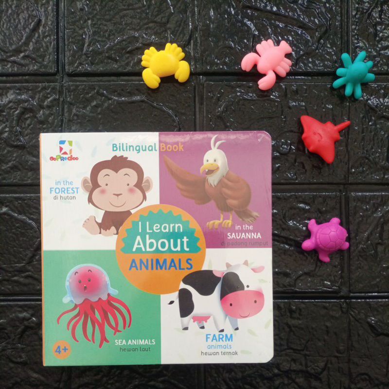 OOPREDOO BILGUAL BOOK- I LEARN ABOUT ANIMALS