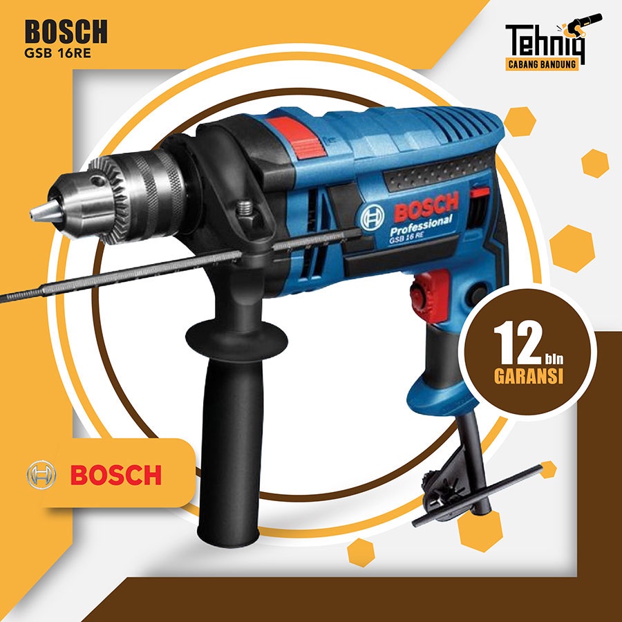 Impact Drill BOSCH GSB 16 Mesin Bor Listrik Tembok Dinding Beton 16mm
