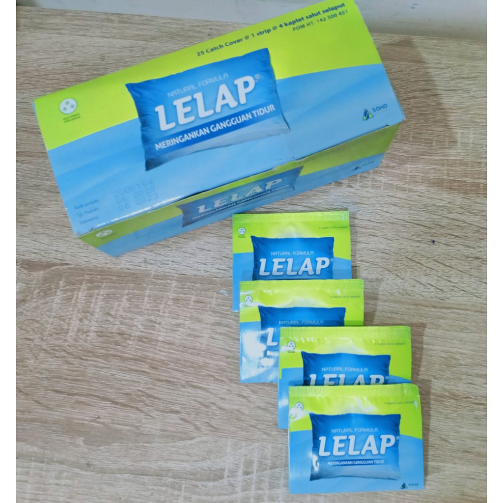 LELAP 4 KAPLET - OBAT HERBAL MENGATASI GANGGUAN TIDUR ATAU INSOMNIA