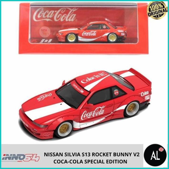 Al Inno 1/64 Nissan Silvia S13 Rocket Bunny V2 Coca Cola Exclusive Inno64