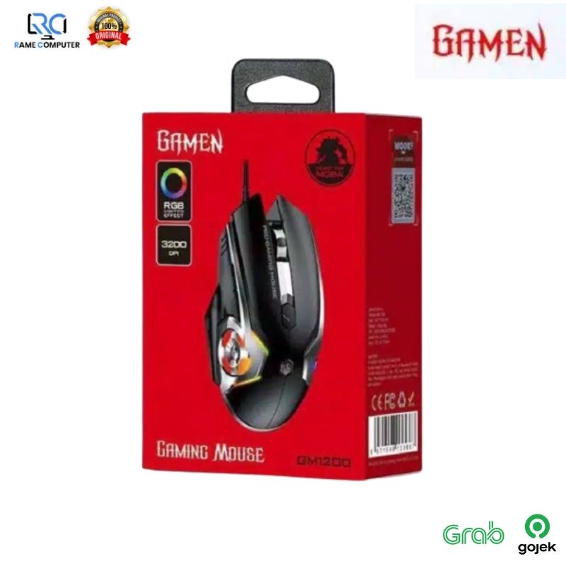 Mouse Gaming Wireless Gamen 1200 RGB Light