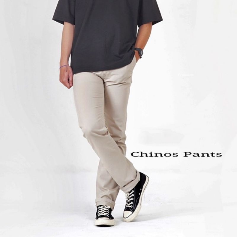 CELANA CHINO Panjang pria Slimfit KERJAHARIAN Santai Casual Formal