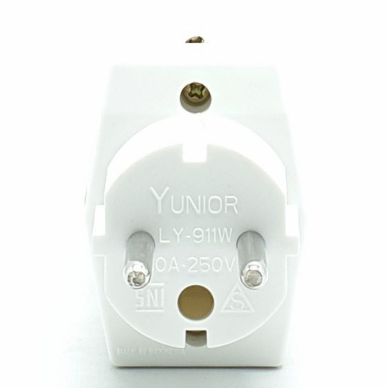 LY-911W Loyal Yunior Steker T Multi / Colokan Listrik T Steker 3 Lubang (Harga 1 Bj)