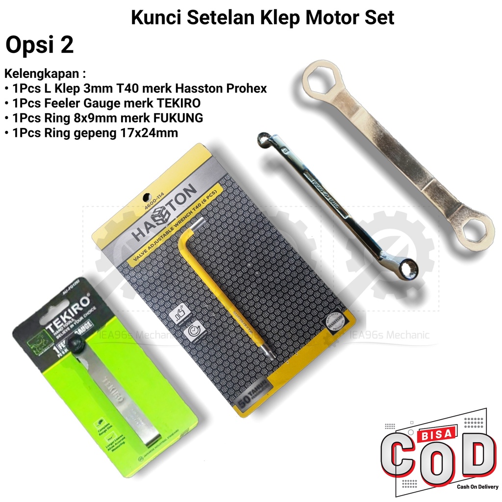 Kunci Setelan Klep 1Set / Kunci Stel Klep