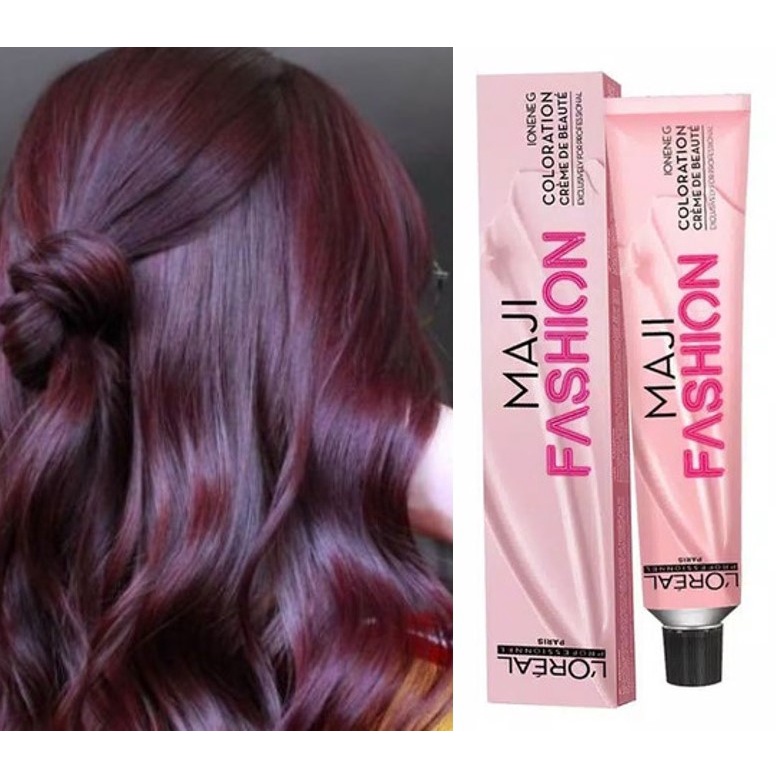 Loreal Majirouge Majifashion 50ml Kode 4.20 Extra Burgundy Brown