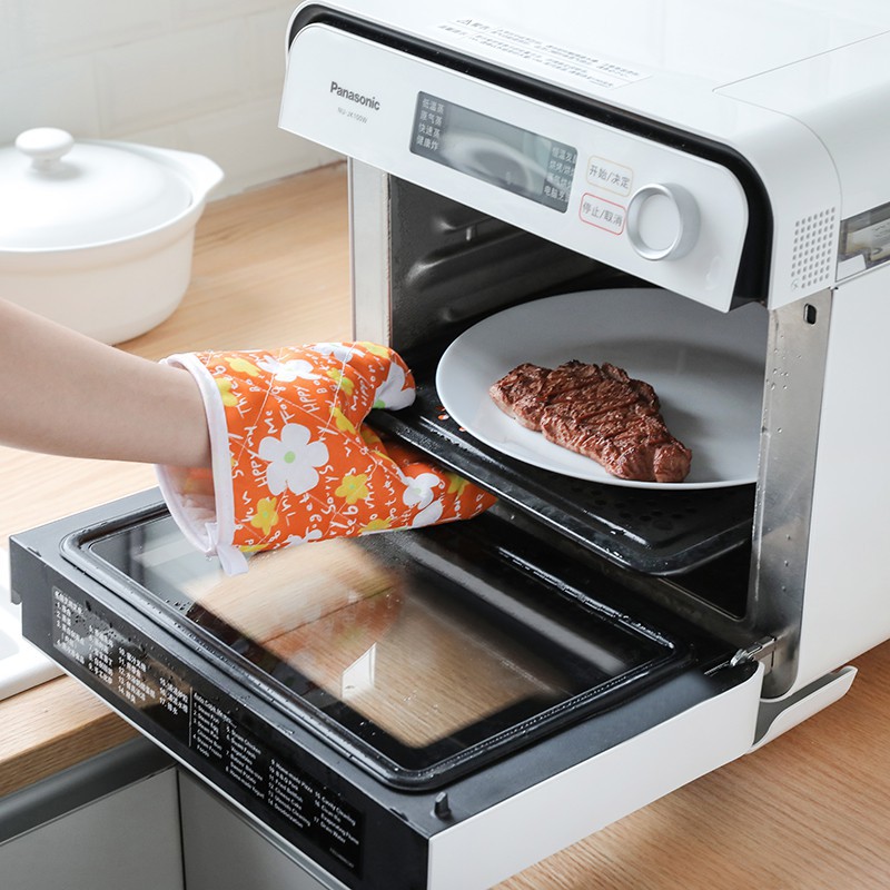 MOGYMOGY HL0095 Sarung Tangan Oven Kain Anti Panas Motif Kitchen Gloves Microwave Set