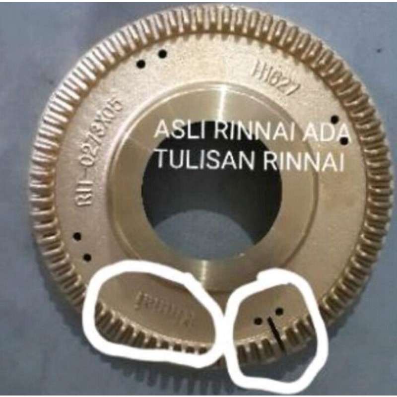 BURNER KUNINGAN KOMPOR RINNAI RIT-0273X05 API BESAR ALI ORIGINALL