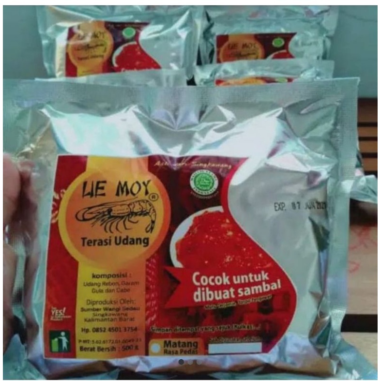 

terasi panggang lie moy...kemasan 250 gr