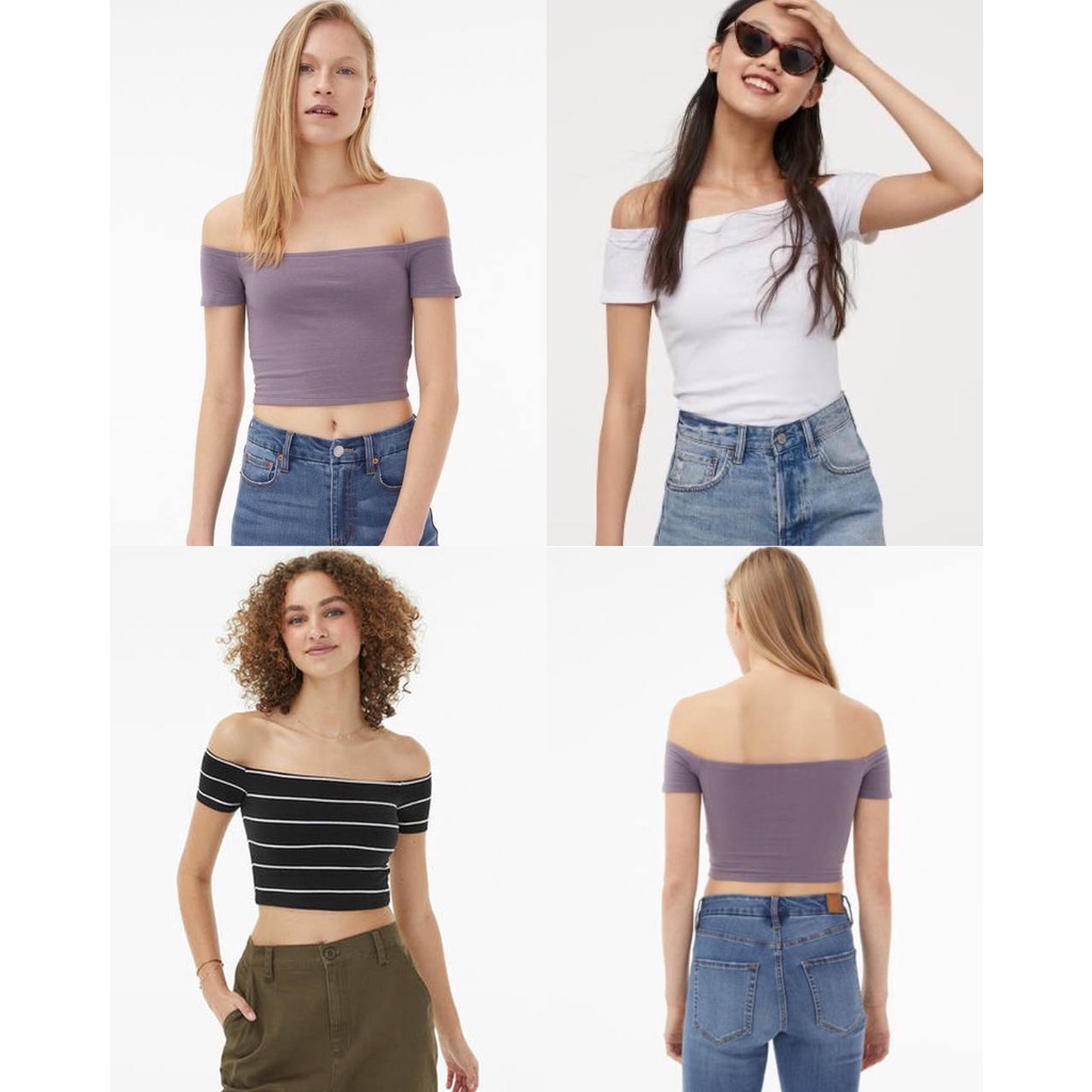 Aeropostale Off Shoulder Crop Top