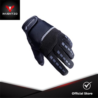 Jual INVENTZO DEFENDER Black-Black - SARUNG TANGAN RIDING GLOVES