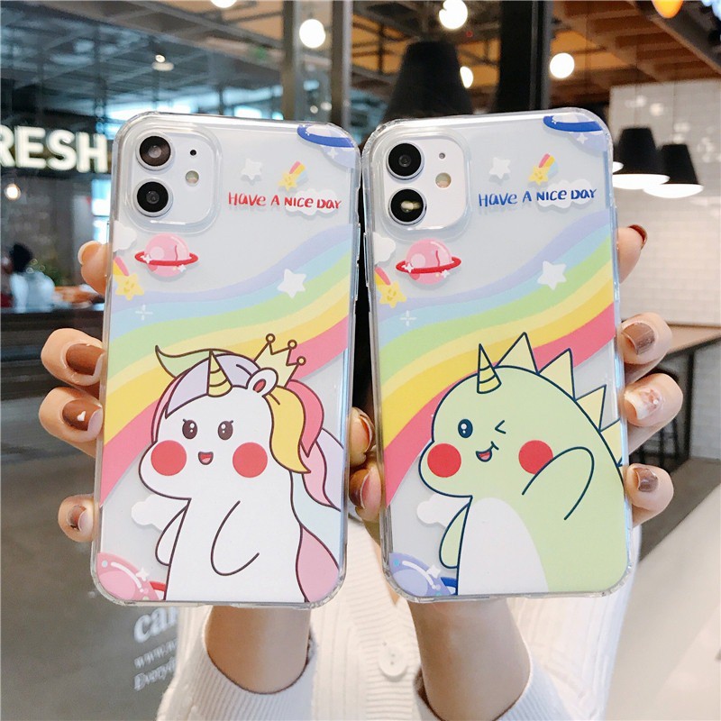 Unicorn rainbow printing anticrack case oppo a95 5g reno 5z a15 a31 a1k a54 a5s a7 a12 a5 a9 2020 f1 plus f3 plus f5 f7 f9 f11 pro c1 c2 reno 2 2f 3 4 pro 4f 5 5f