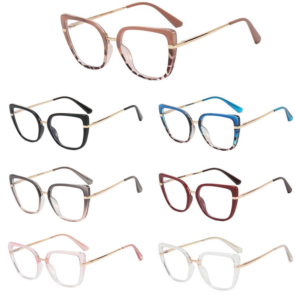 Lily Cat Eye Frame Eyeglasses Vintage Anti Blue Light Ultra Light Kacamata Baca