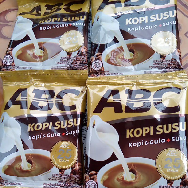 ABC Kopi Susu Sachet 30 Gram Renceng ( ISI 5 10 )