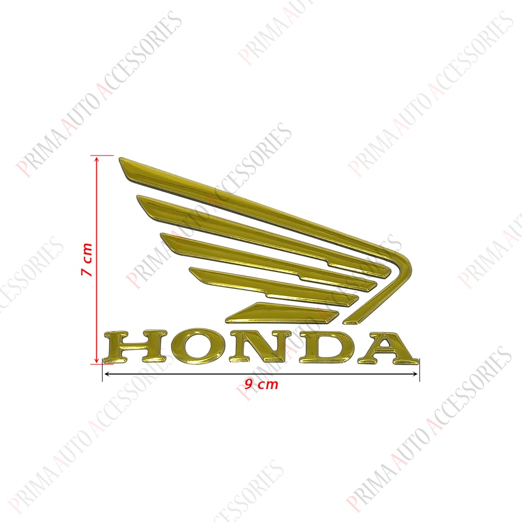 Stiker Timbul Logo Sayap Motor Honda (Wings) Besar