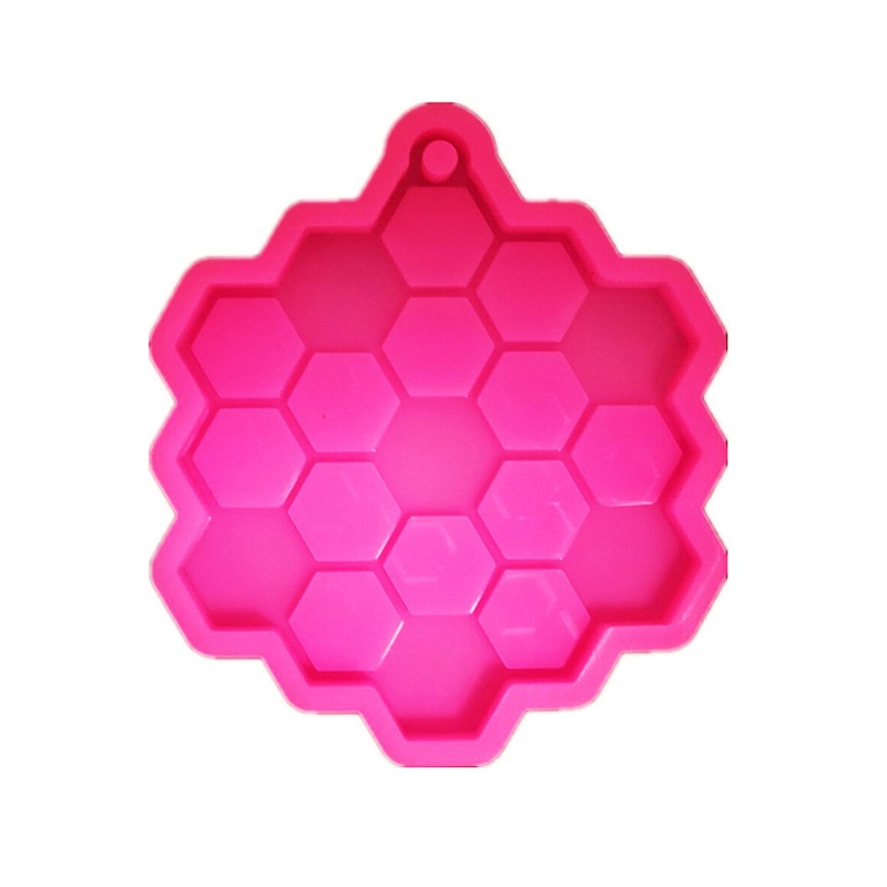 SIY  Honeycomb/Bee Keychain Resin Casting Silicone Mold Woman Keychain Combination Decorative Pendant Mold