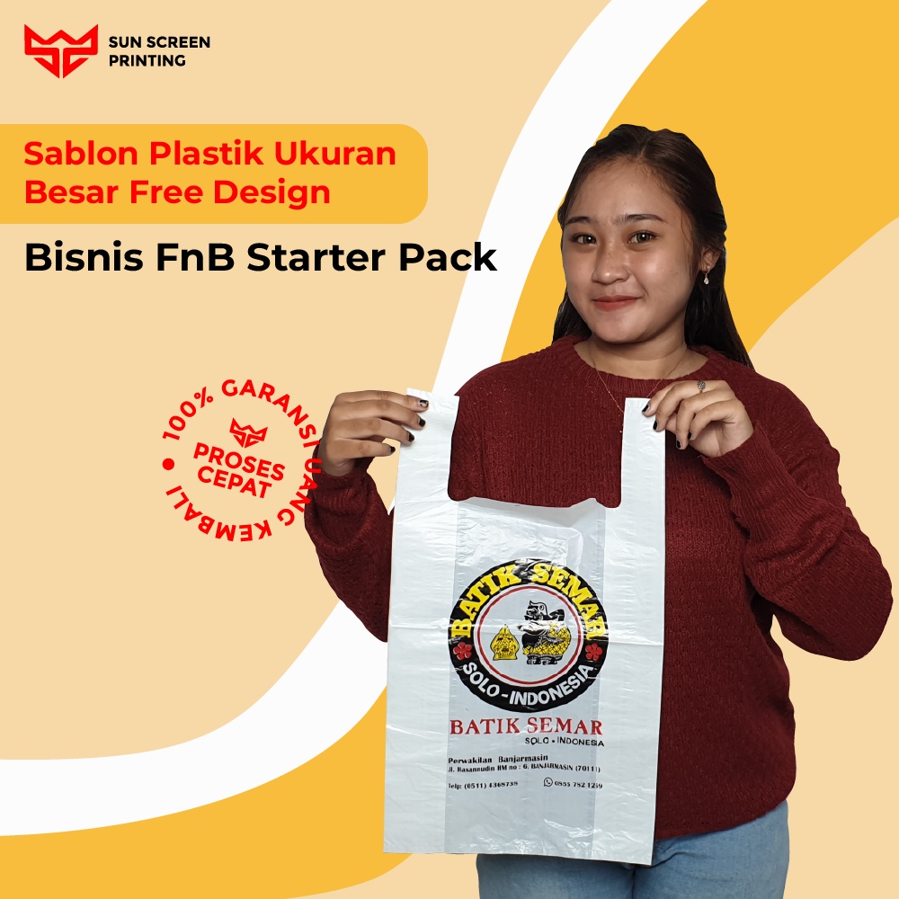 Sablon Plastik Murah Kresek Ukuran Besar Free Design